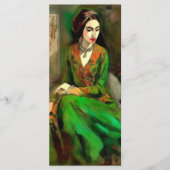 Schoonheid in groen Bladwijzer Menu (Voorkant)