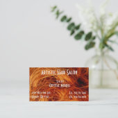 Schoonheid in Hair Salon Stylist Visitekaartje (Staand voorkant)