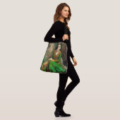 Schoonheid in het groen crossbody tas (Op model)