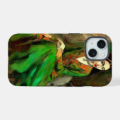 Schoonheid in het groen iPhone 15 case (Achterkant horizontaal)