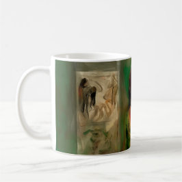 Schoonheid in het groen koffiemok