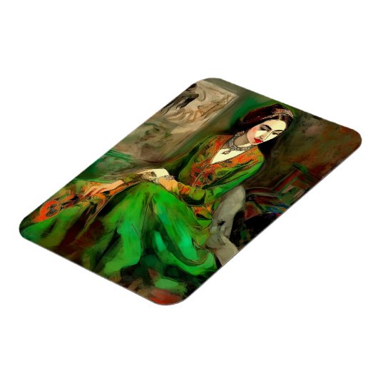 Schoonheid in het groen magneet (Linkerzijde)