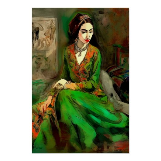 Schoonheid in het groen perfect poster (Voorkant)