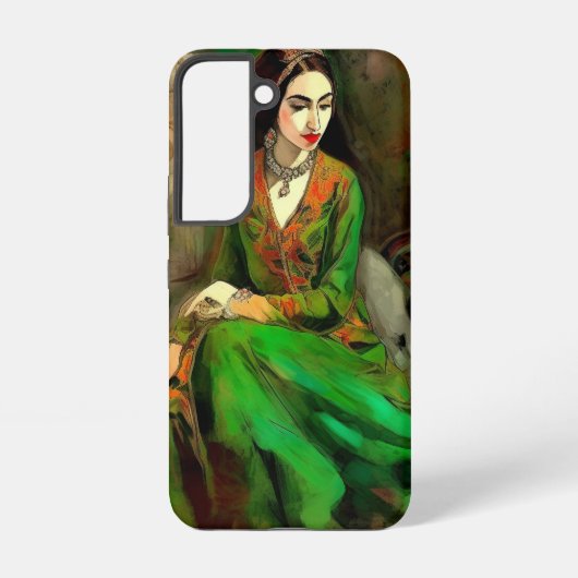 Schoonheid in het groen samsung galaxy hoesje (Achterkant)