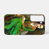 Schoonheid in het groen samsung galaxy hoesje (Achterkant horizontaal)