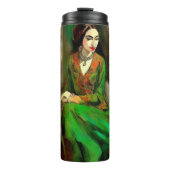 Schoonheid in het groen thermosbeker (Voorkant)