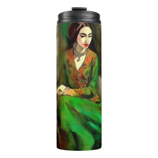 Schoonheid in het groen thermosbeker (Voorkant)