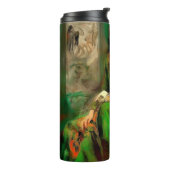 Schoonheid in het groen thermosbeker (Gedraaid links)