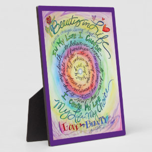 Schoonheid in het leven Kanker Gedicht Rainbow Gif Fotoplaat