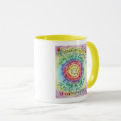 Schoonheid in het leven Ronde regenboog Mok (Voorkant rechts)