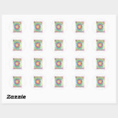Schoonheid in het leven Ronde regenboog Sticker (Vel)