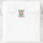 Schoonheid in het leven Ronde regenboog Sticker (Tas)