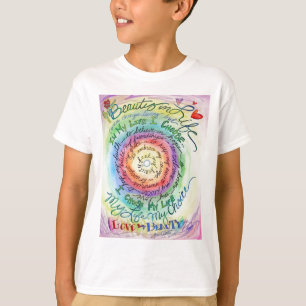 Schoonheid in het leven Ronde regenboog T-shirt