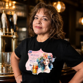 Schoonheid in het oog van de bierdrinker Vintage D T-shirt
