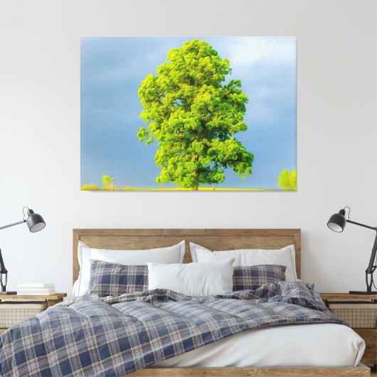 Schoonheid in het Storm Canvas Afdruk (Insitu (Slaapkamer))