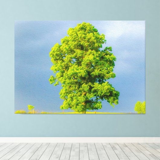 Schoonheid in het Storm Canvas Afdruk (Insitu (Houten vloer))