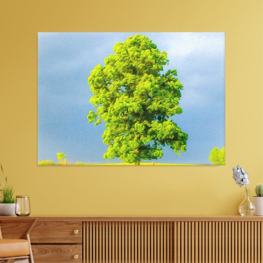 Schoonheid in het Storm Canvas Afdruk (Insitu (Woonkamer))