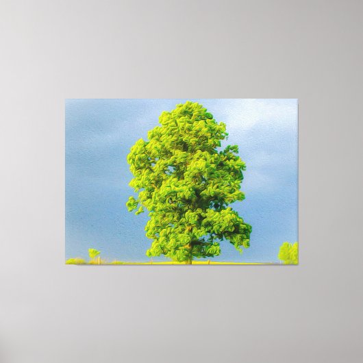 Schoonheid in het Storm Canvas Afdruk (Voorkant)