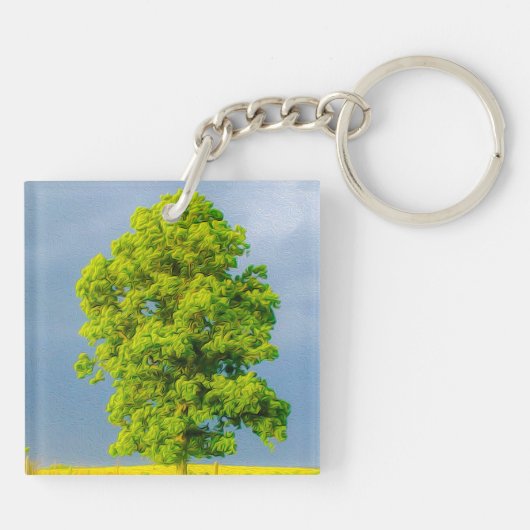 Schoonheid in het Storm Sleutelhanger (Achterkant)