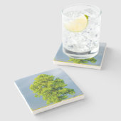 Schoonheid in het Storm Stenen Onderzetter (Zijkant)