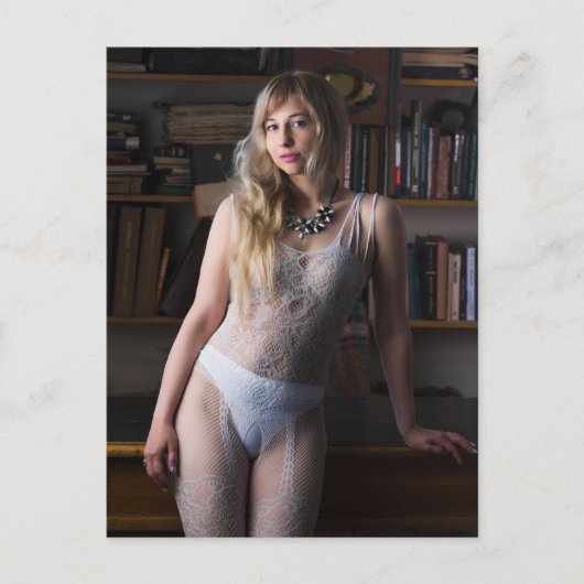 Schoonheid in het Wit! Briefkaart (Voorkant)