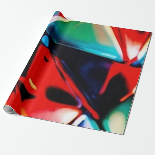 Schoonheid in Kleurchaos Cadeaupapier (Uitgerold)