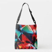 Schoonheid in Kleurchaos Crossbody Tas (Achterkant)