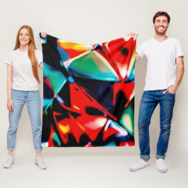 Schoonheid in Kleurchaos Fleece Deken