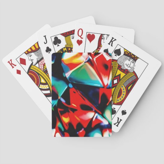 Schoonheid in Kleurchaos Pokerkaarten (Achterkant)