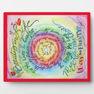 Schoonheid in Life Angel Kunst Schilderen Gift Pla Fotoplaat