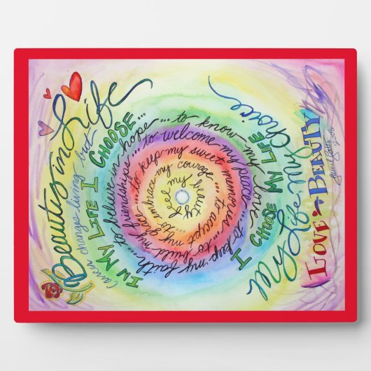 Schoonheid in Life Angel Kunst Schilderen Gift Pla Fotoplaat (Voorkant)