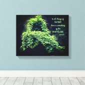Schoonheid in Natuur wijnen Inspirerend citaat Canvas Afdruk (Insitu (Houten vloer))