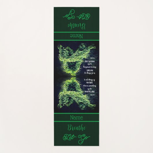 Schoonheid in Natuur wijnen Inspirerend citaat Yogamat (Voorkant)