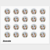 schoonheid in olie ronde sticker (Vel)