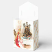 Schoonheid in roze en beest bedankdoosjes (Geopend)