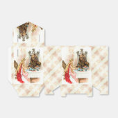 Schoonheid in roze en beest bedankdoosjes (Uitgevouwen)