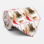 Schoonheid in roze en beest Stropdas (Opgerold)