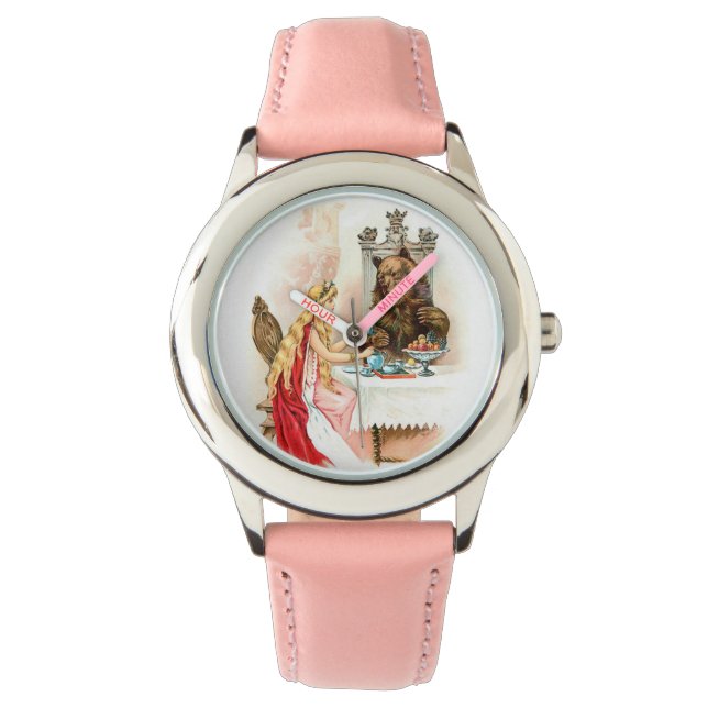 Schoonheid in roze en Beest Watch Horloge (Voorkant)