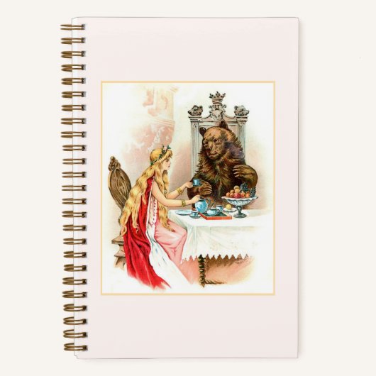 Schoonheid in Roze en het Beest Notitieboek (Voorkant)