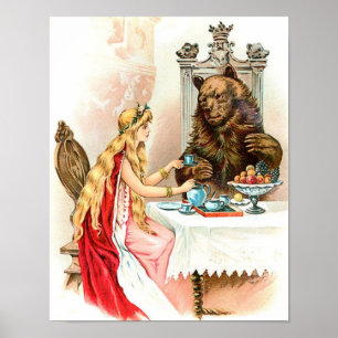 Schoonheid in Roze en het Beest Poster