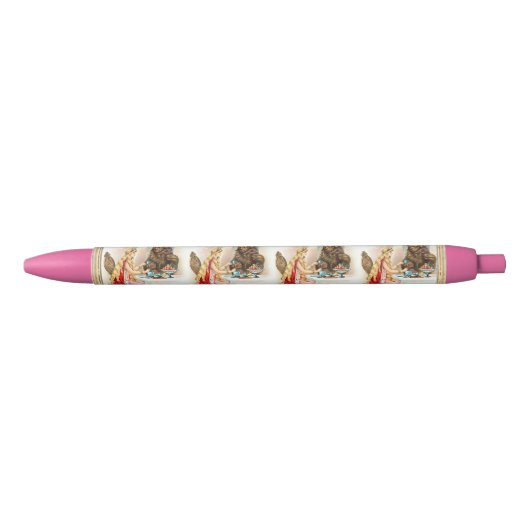 Schoonheid in Roze en het Beest Zwarte Inkt Pen (Voorkant)
