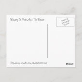 Schoonheid in Roze en het Dier Briefkaart (Achterkant)