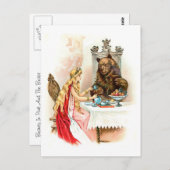 Schoonheid in roze en in het beest briefkaart (Voorkant / Achterkant)