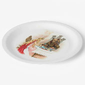 Schoonheid in roze en in het beest papieren bordje (Gekanteld)