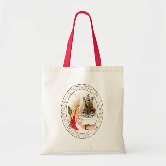 Schoonheid in roze en in het beest tote bag (Voorkant)