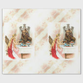 Schoonheid in roze en in het beestomppapier cadeaupapier (Vlak)