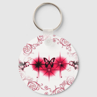 Schoonheid in roze sleutelhanger