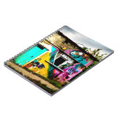 Schoonheid in vernietiging Kleurrijke Graffiti Ver Notitieboek (Linkerzijde)