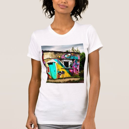 Schoonheid in vernietiging Kleurrijke Graffiti Ver T-shirt (Voorkant)