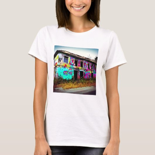 Schoonheid in Vernietiging | Verlaten woning T-shirt (Voorkant)